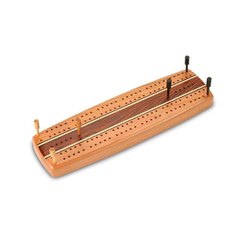 Cherry Marquetry Cribbage Board