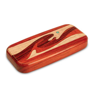 Wave Inlay Secret Box - 4in Flat Wide