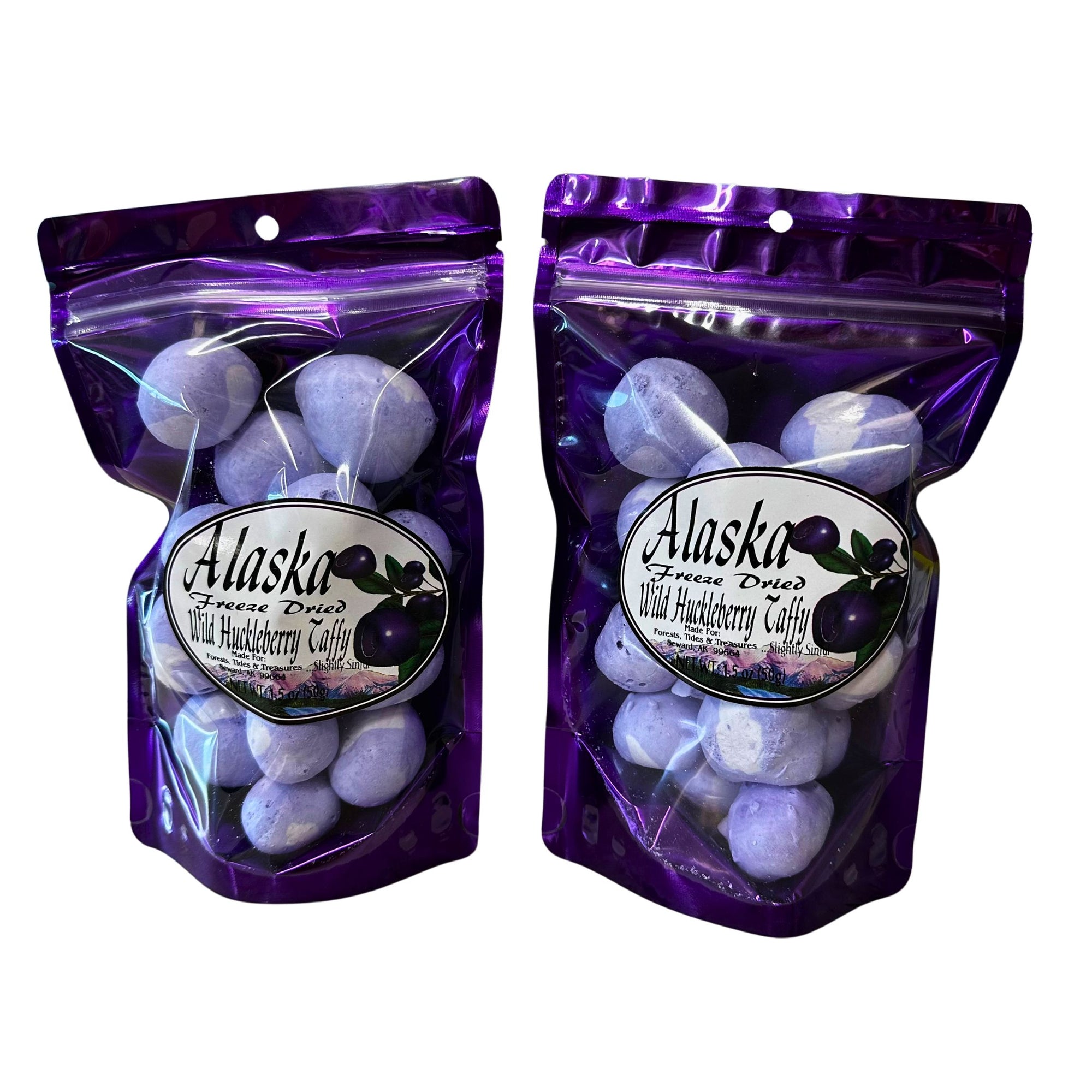 Alaska Wild Huckleberry Taffy - Freeze Dried