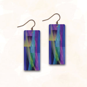 Purple Haze Copper Wire Earrings