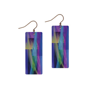 Purple Haze Copper Wire Earrings