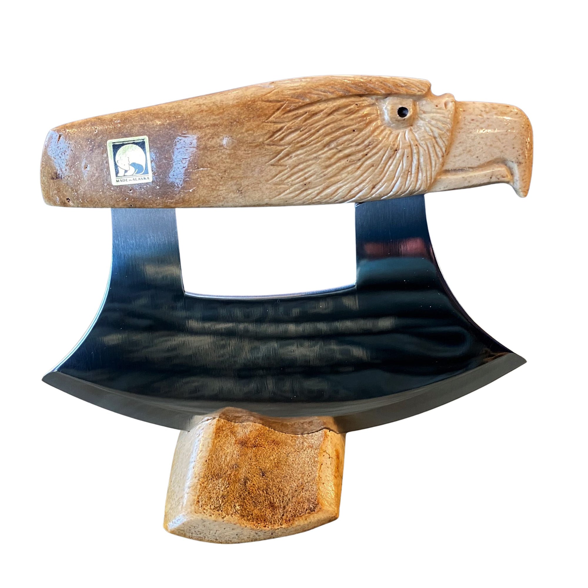 Walrus Jawbone Eagle Handle Ulu