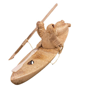 Walrus Jawbone Kayaker Figurine