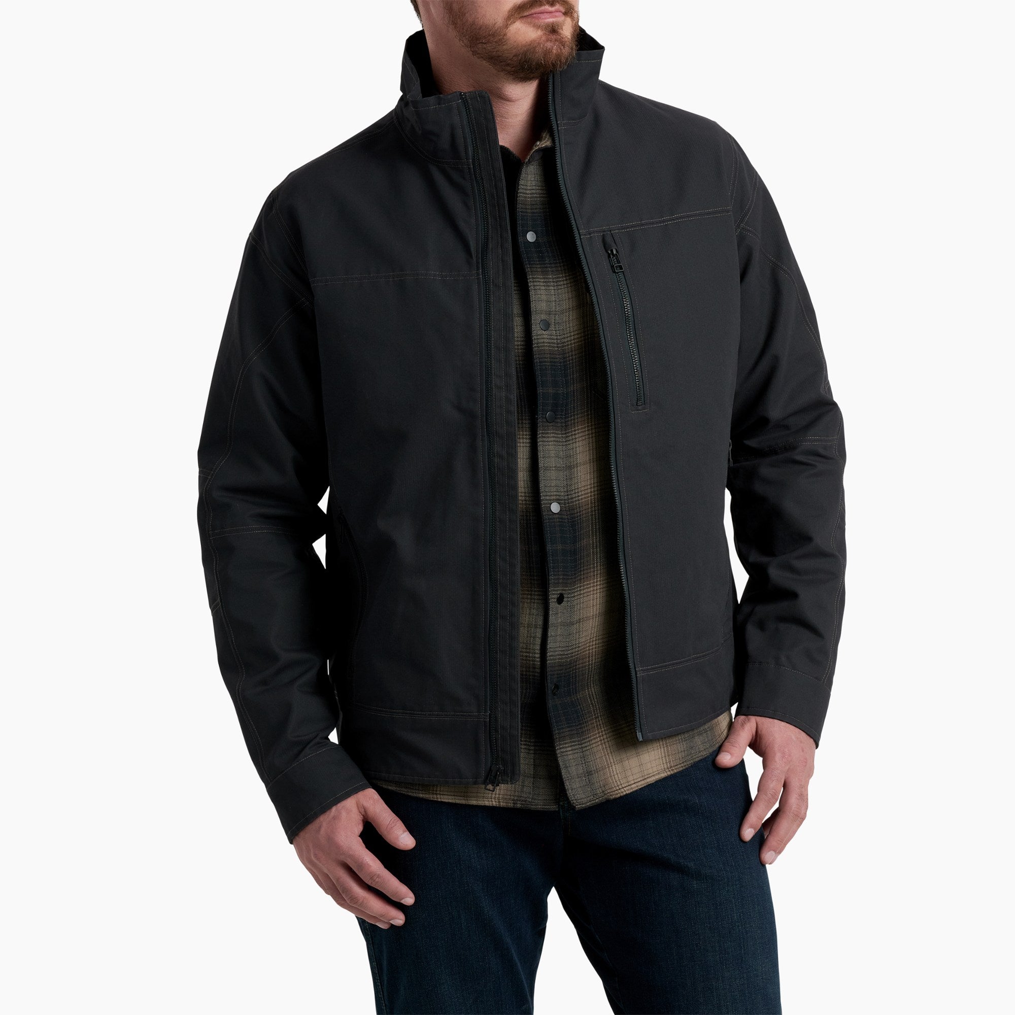 Burr Jacket for Men - Onyx