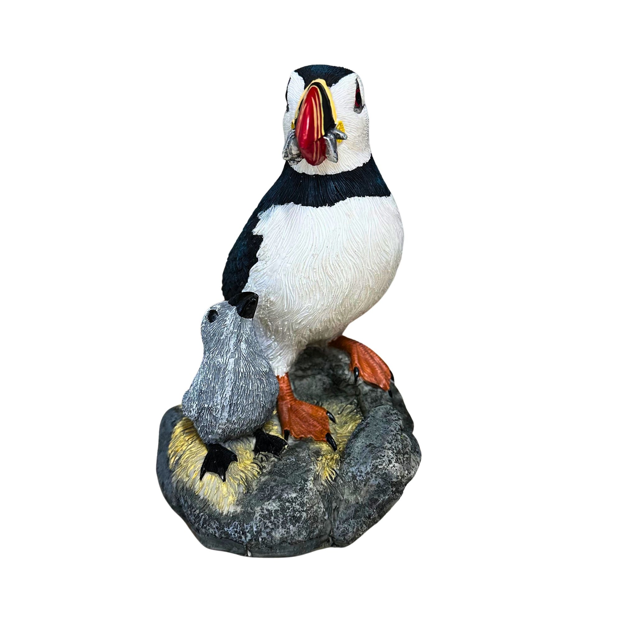 Atlantic Puffin with Chick