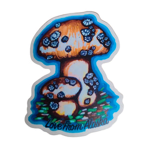 Bolete Mushroom and Barnacles Sticker