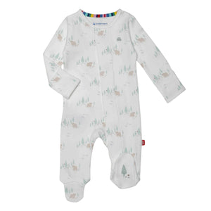 Babe in the Woods Organic Cotton Magnetic Footie