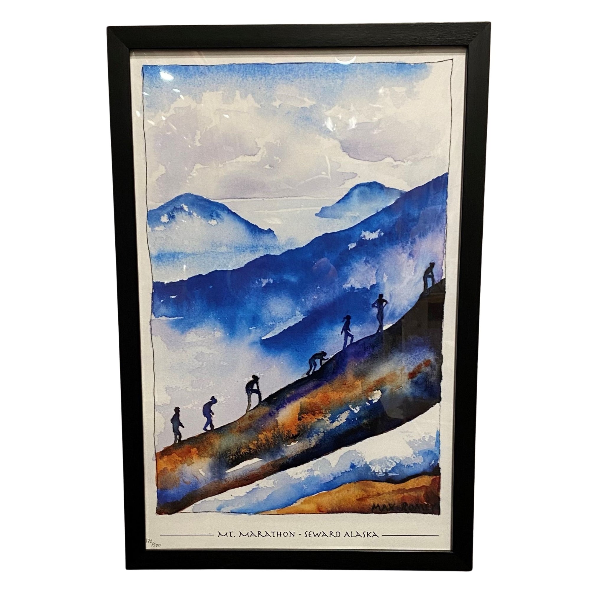 Up Mt. Marathon Framed Poster