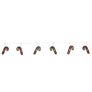 Candy Cane Garland Infinity Light