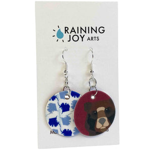 Grizzly Bear Earrings