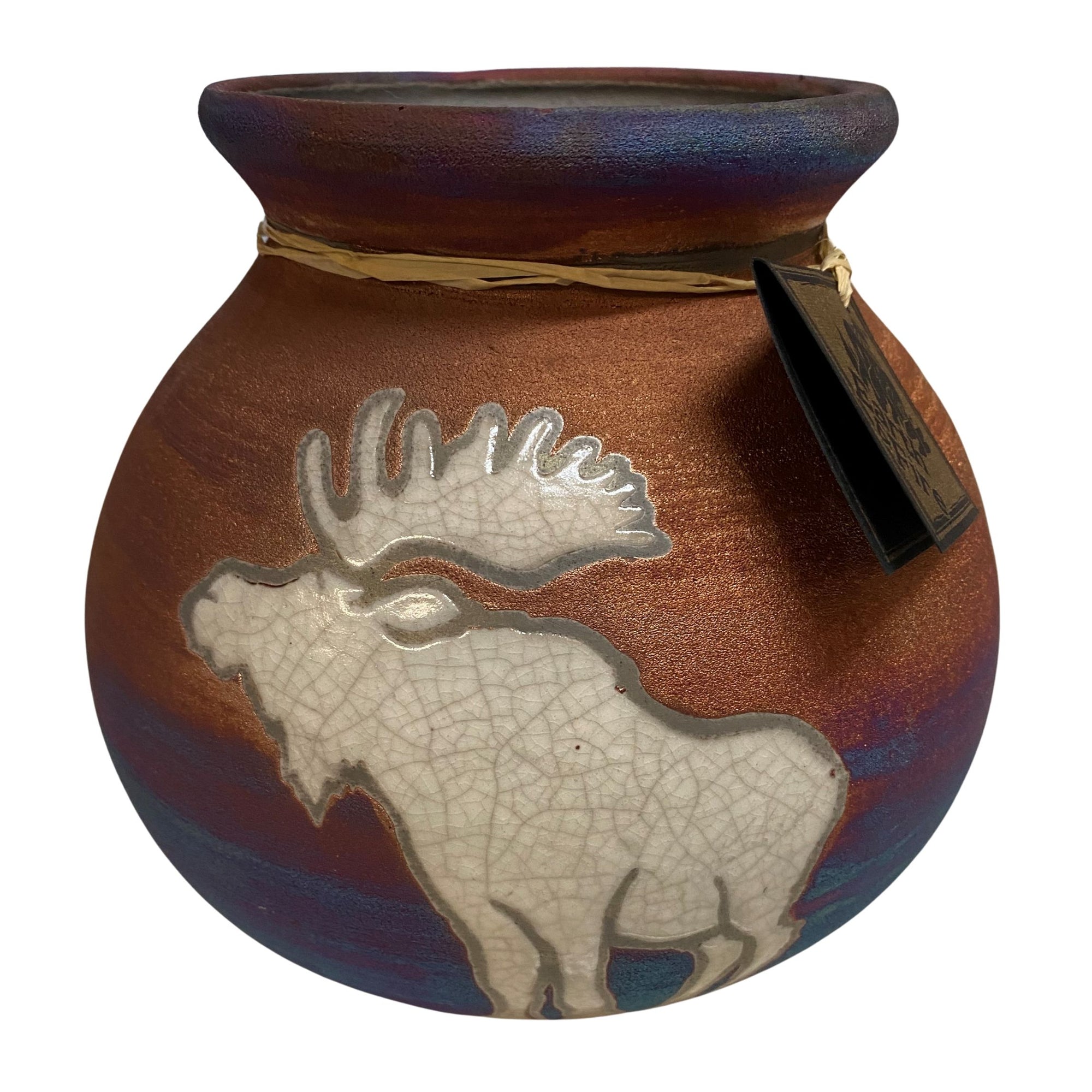 Moose Silhouette Vase - 5in