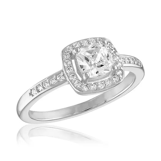 Halo Cubic Zirconia Forever Stack Ring