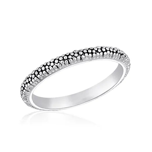 Petite Baugette and Cubic Zirconia Stack Ring