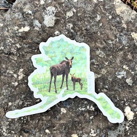 Momma Moose Sticker