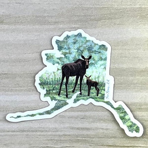 Momma Moose Sticker