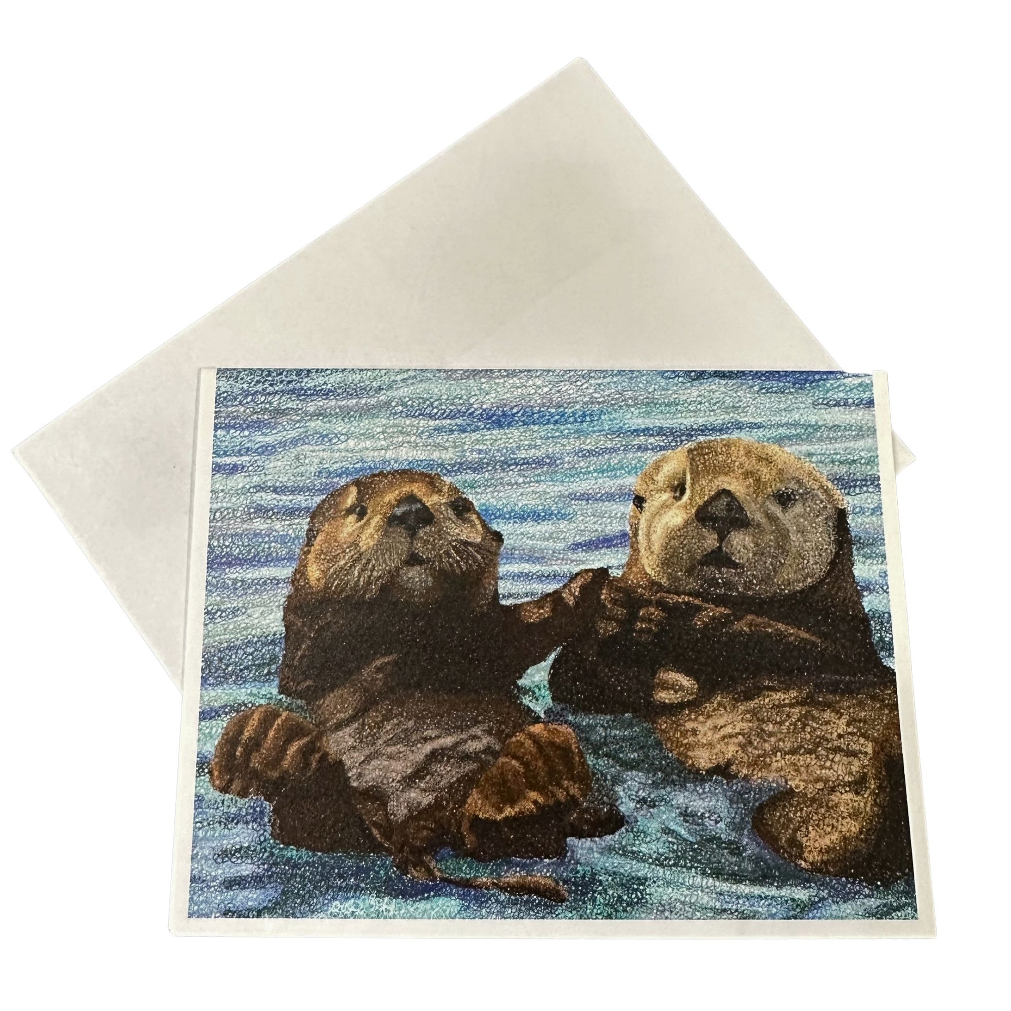 Sea Otter Friends Notecard