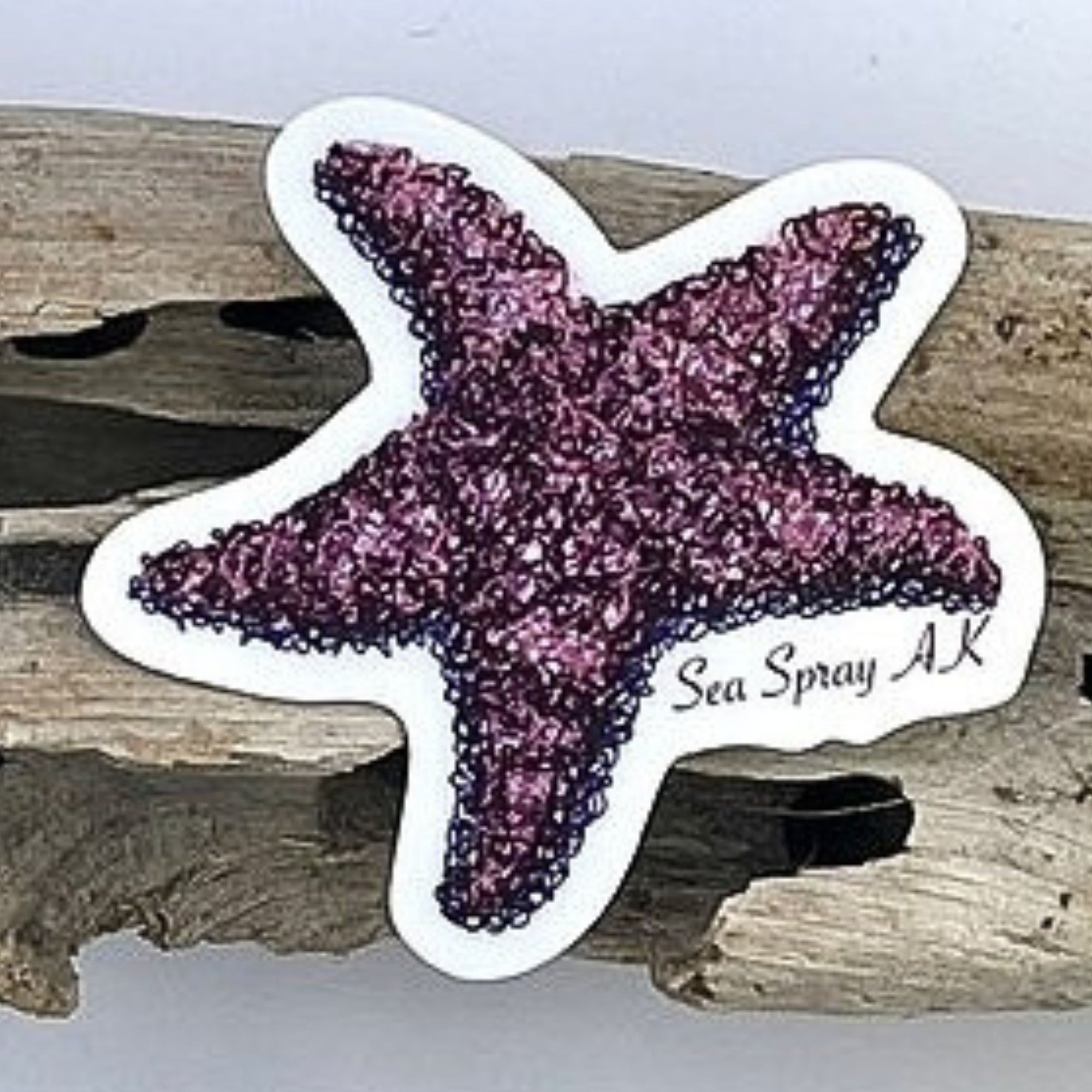 Purple Ochre Star Sticker