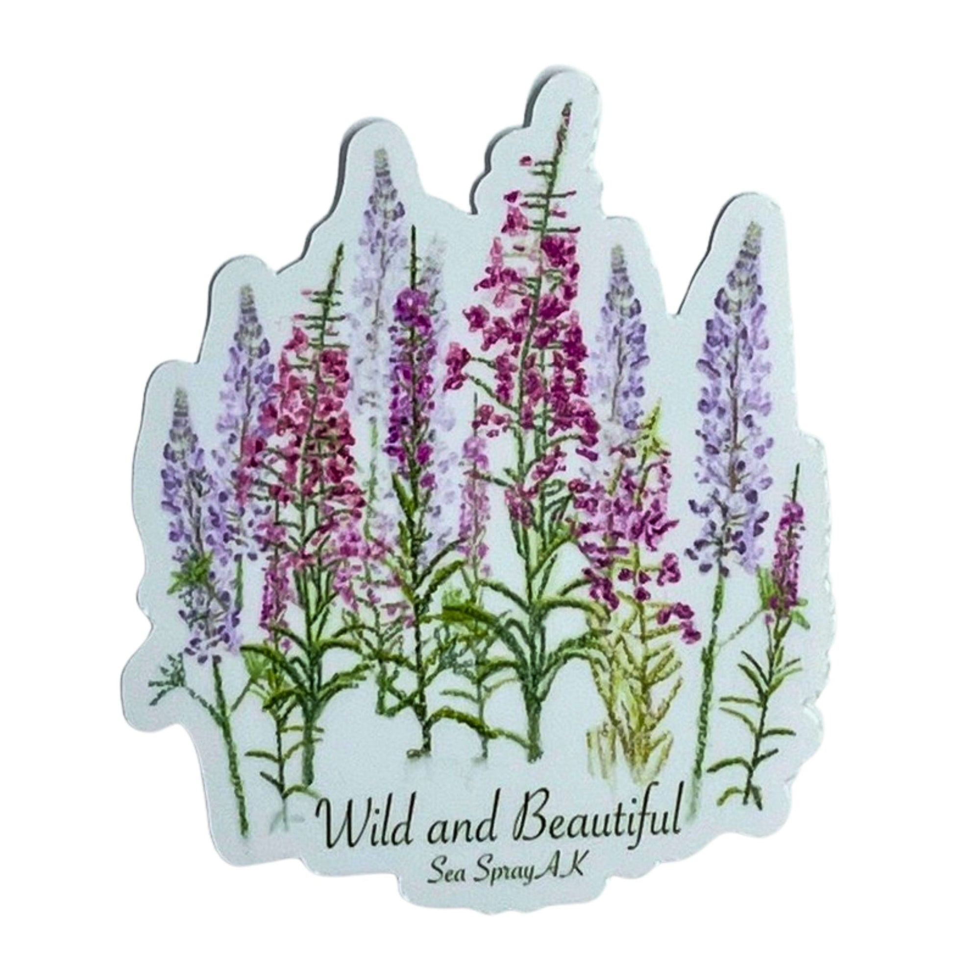 Wild and Beautiful Wildflower Sticker