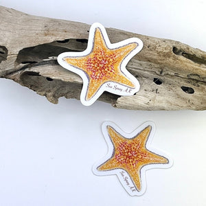 Yellow Bat Star Sticker