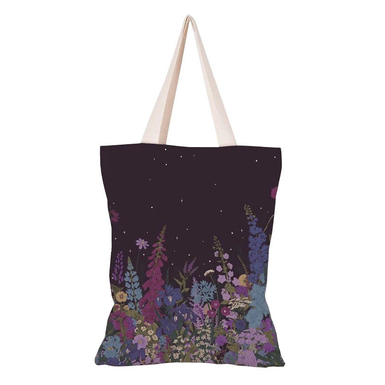 Garden Plants Canvas Shopping Bag