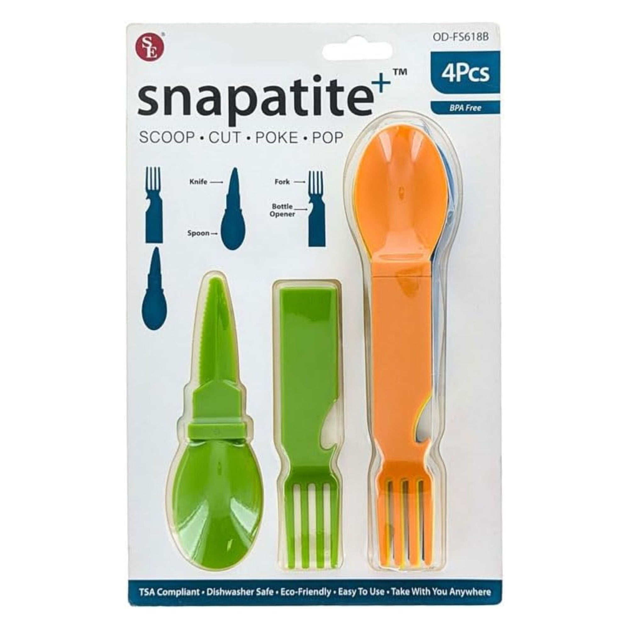 Snapatite 4-in-1 Utensil Set - 4 Pack