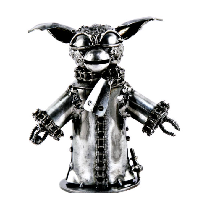 Yoda Inspired selling Scrap Metal Sculpture Art