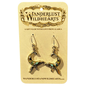 Humpback Inlay Earrings