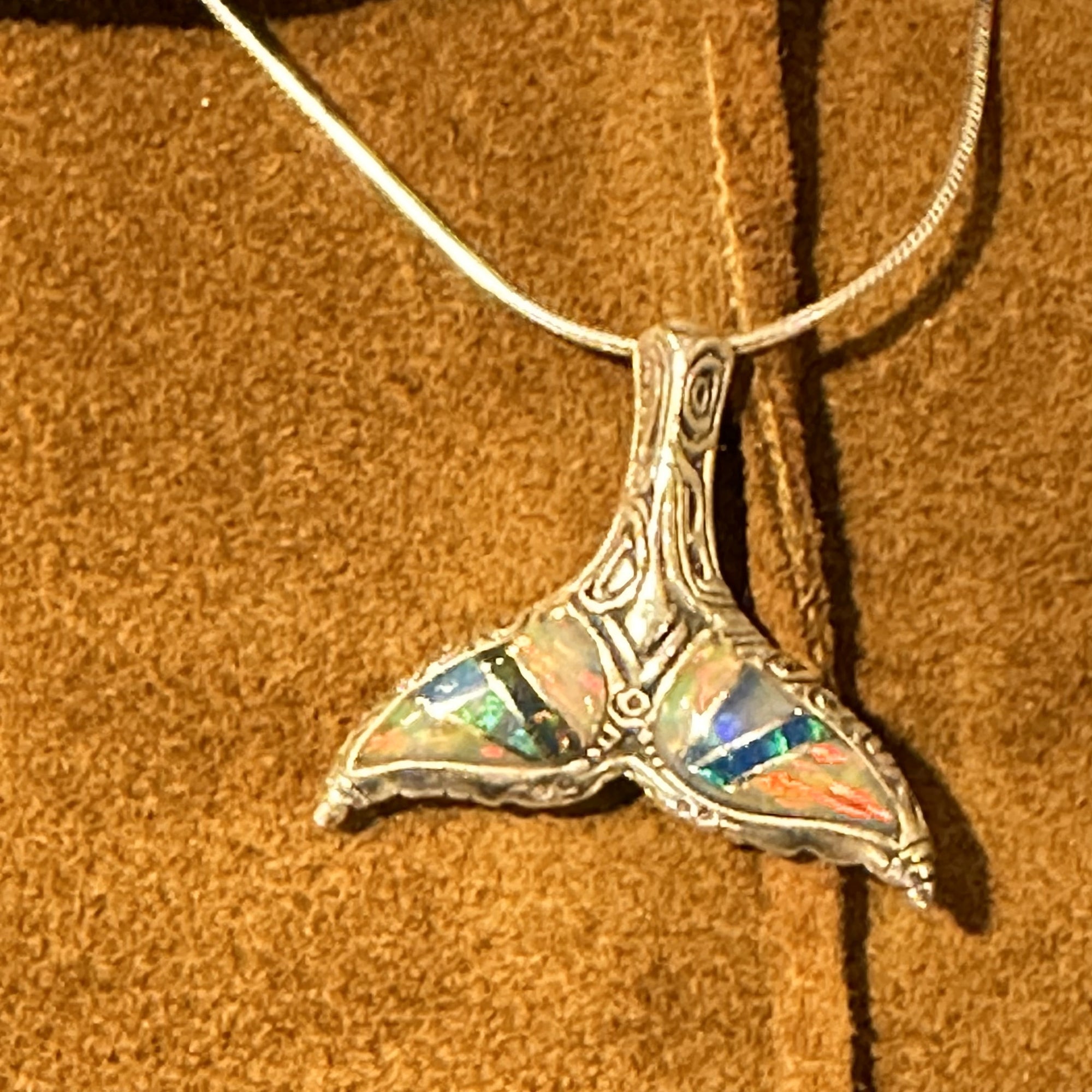 Whale Fluke Inlay Necklace