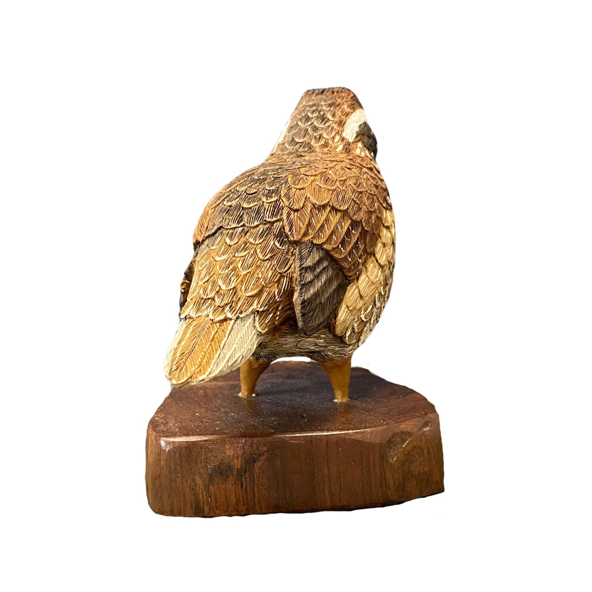 Bob White Quail Wood Carving