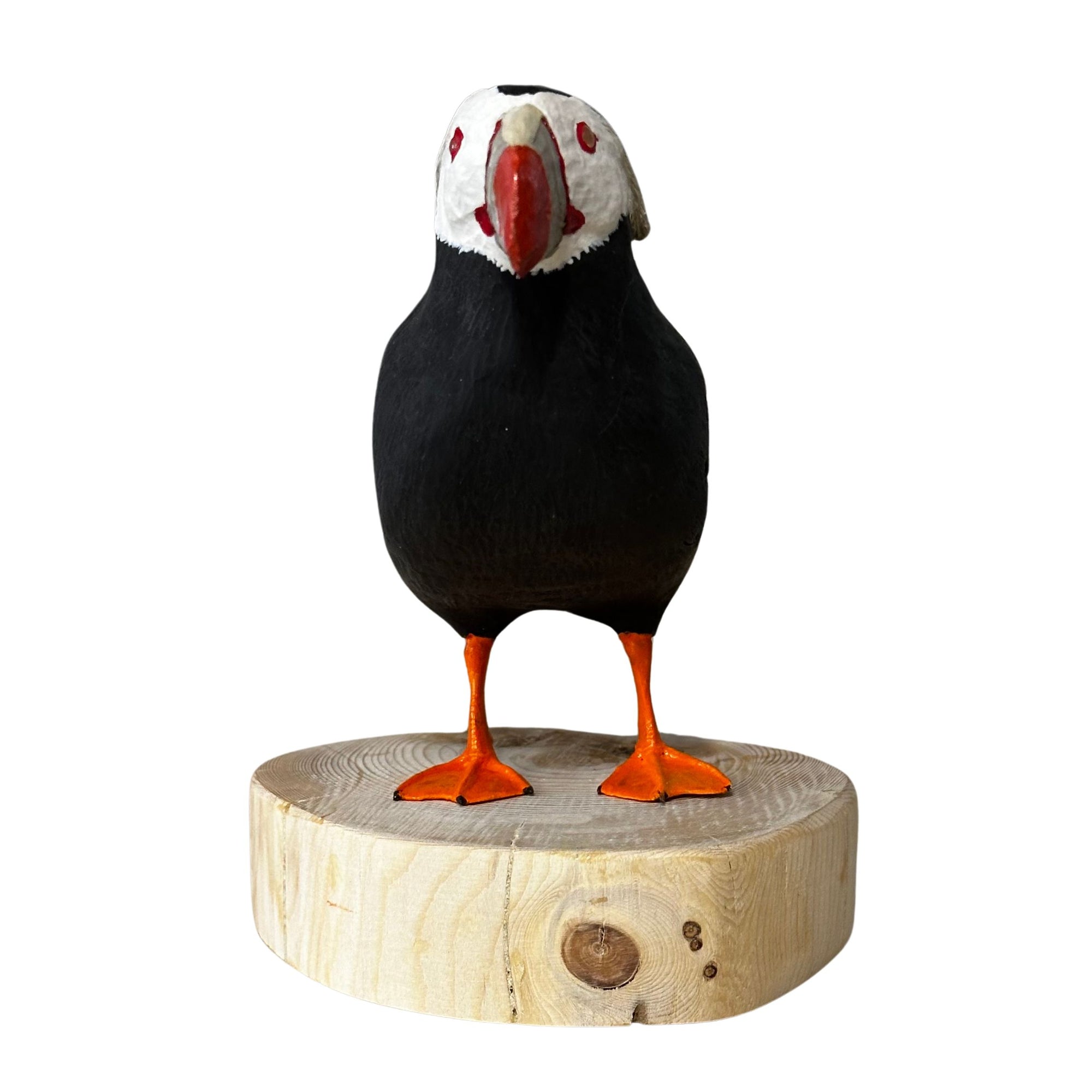 Tufted Puffin Wood Carving