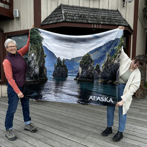 Sherpa Lined Lodge Blanket