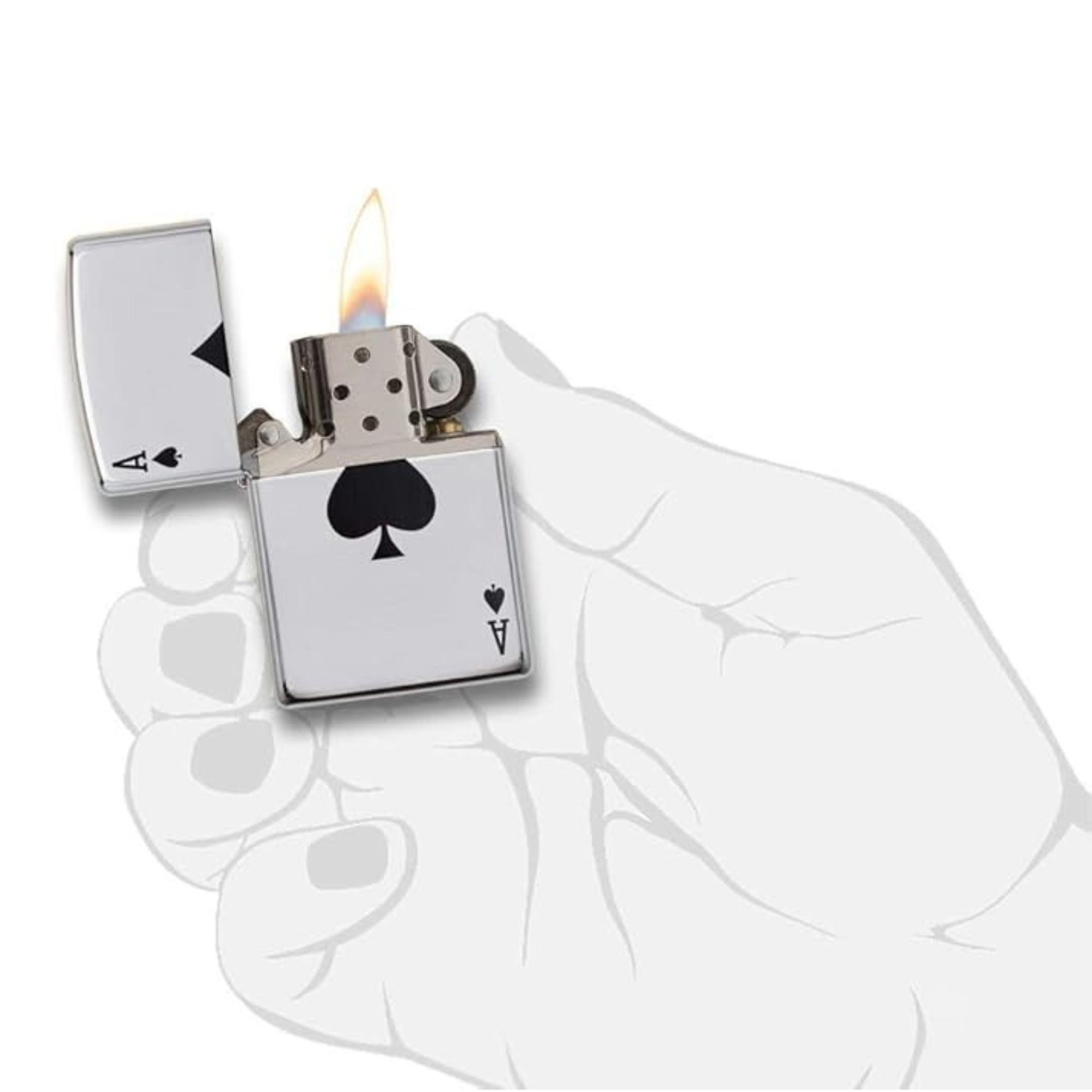 Lucky Ace Simple Spade Lighter