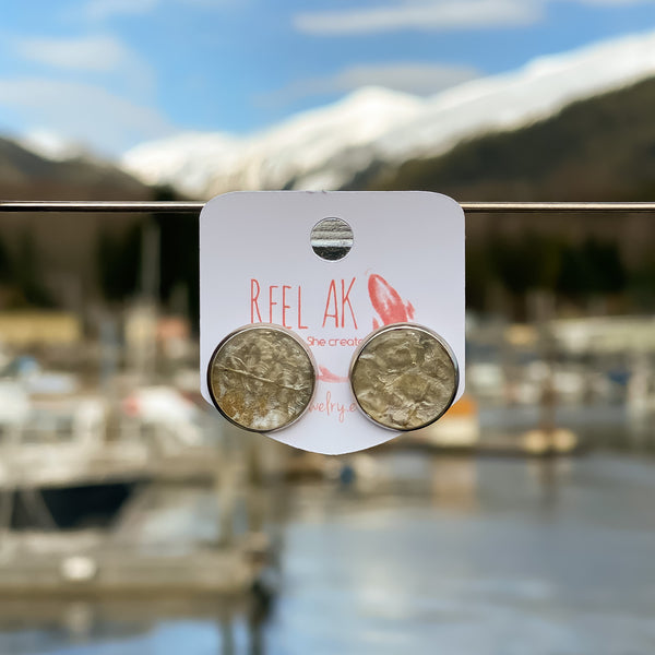 Salmon Stud Earrings - Forests, Tides, and Treasures