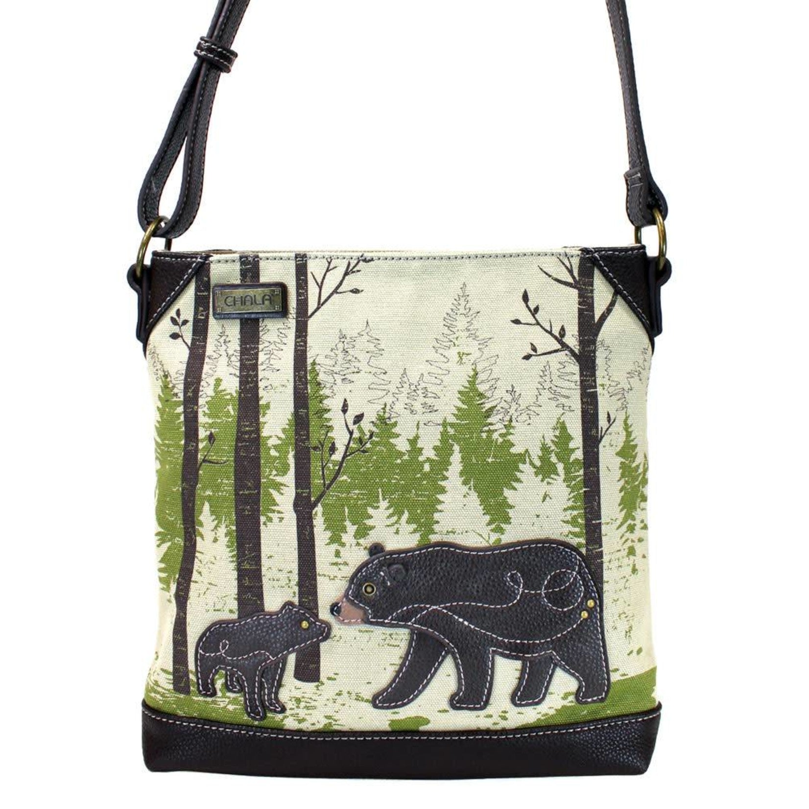 Safari Bear Canvas Crossbody