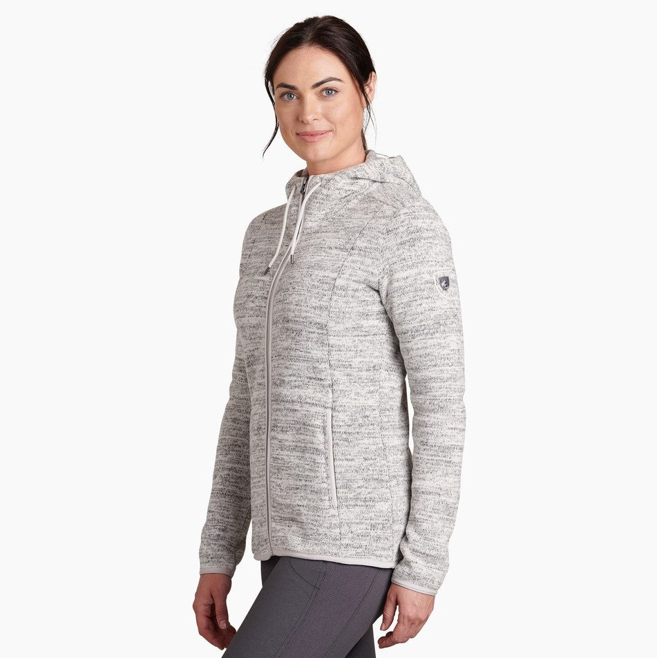 Kuhl Sherpa Alaska Hooded Fleece Vest Heather Gray Women's Size XL