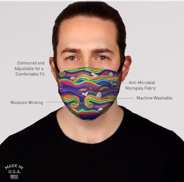 Rainbow Beluga Mask