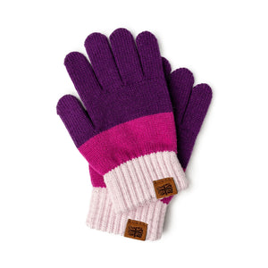 Britt's Knits Wine Ultra Soft Button Accent Gloves – Charmed